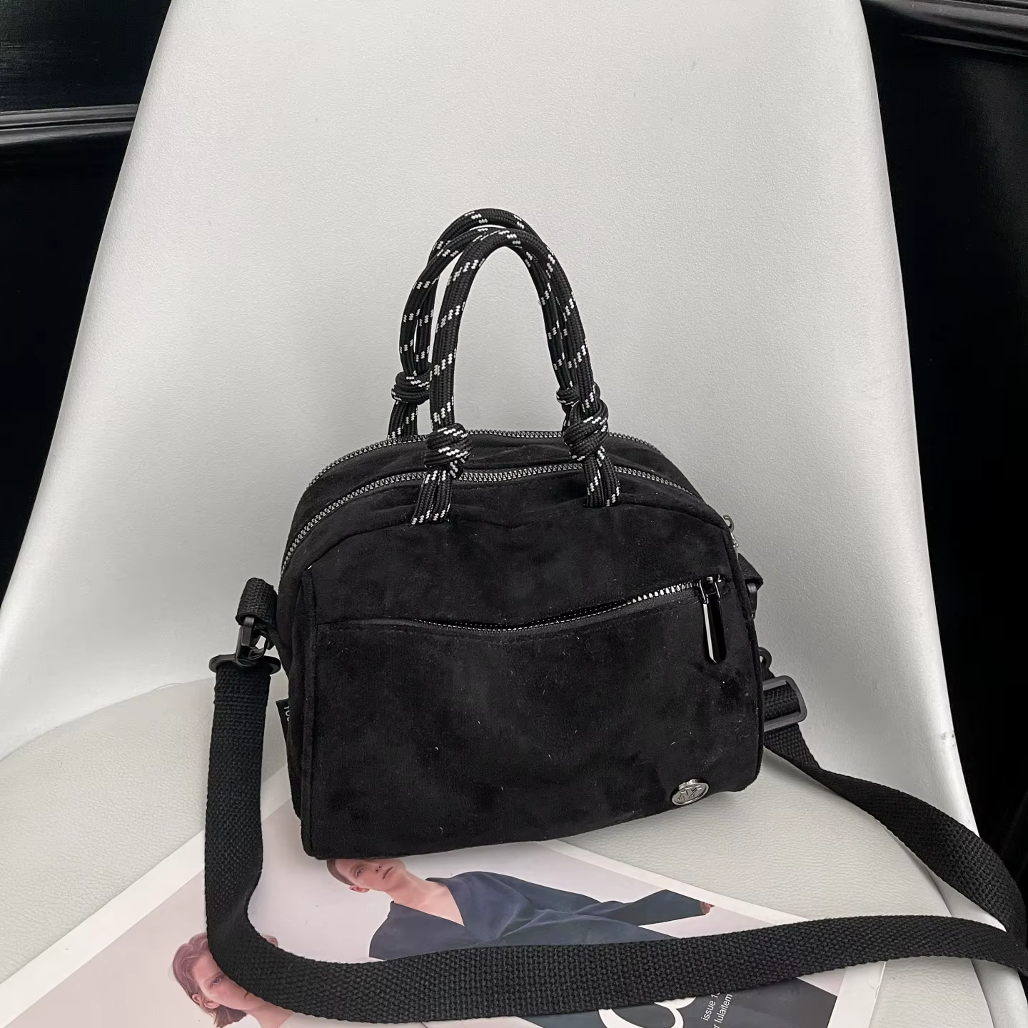 Sac fourre-tout multi-usage en daim pour femme