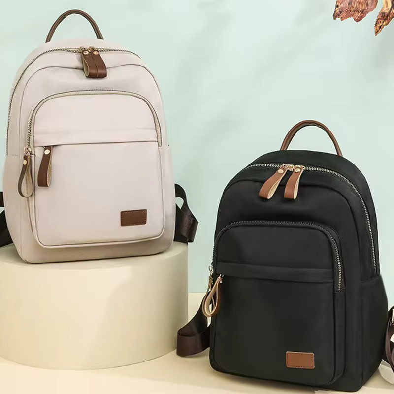 Sac à dos élégant bicolore pour femmes