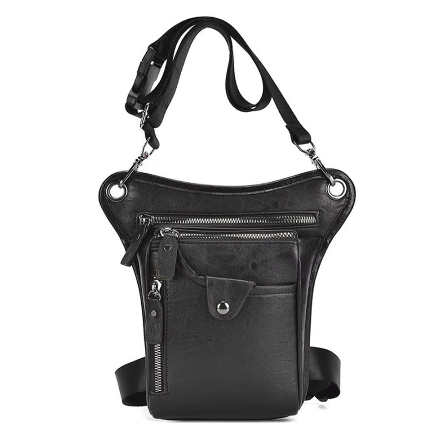 Sac de taille Vintage en PU pour hommes et femmes