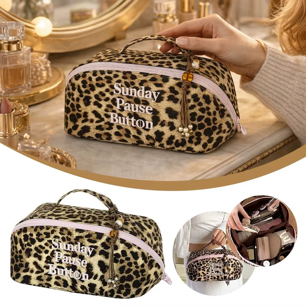 Sac fourre-tout léopard vintage tendance