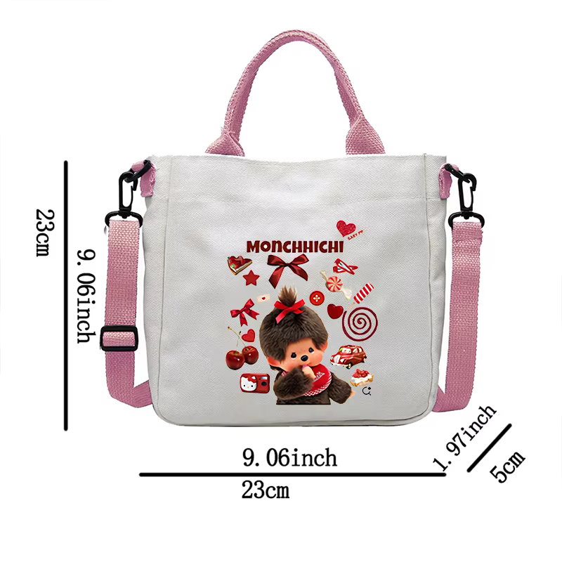 Sac en toile Monchhichi pour garçons et filles