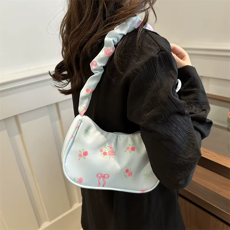 Sacs à main en toile imprimé doux pour femmes