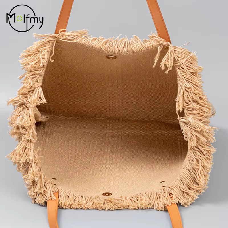 Sac à main en toile à pampilles pour femmes