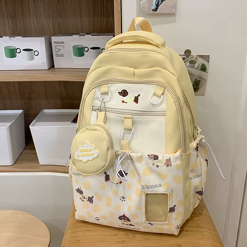 Sac à dos tendance style universitaire pour adolescentes