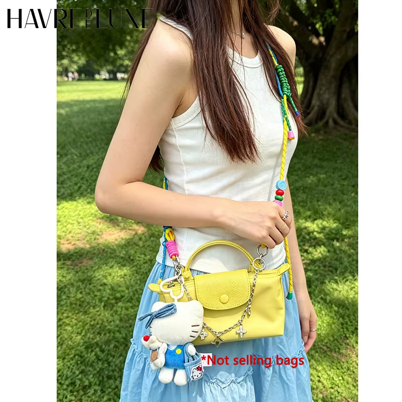 Sangle d'épaule tissée pour mini sac Longchamp