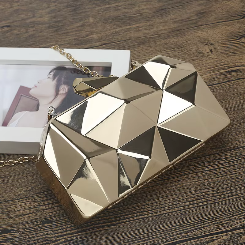 Luxe acrylique brillant boîte Mini pochette Banquet fête de mariage épaule bandoulière dîner sac concepteur pochettes de haute qualité