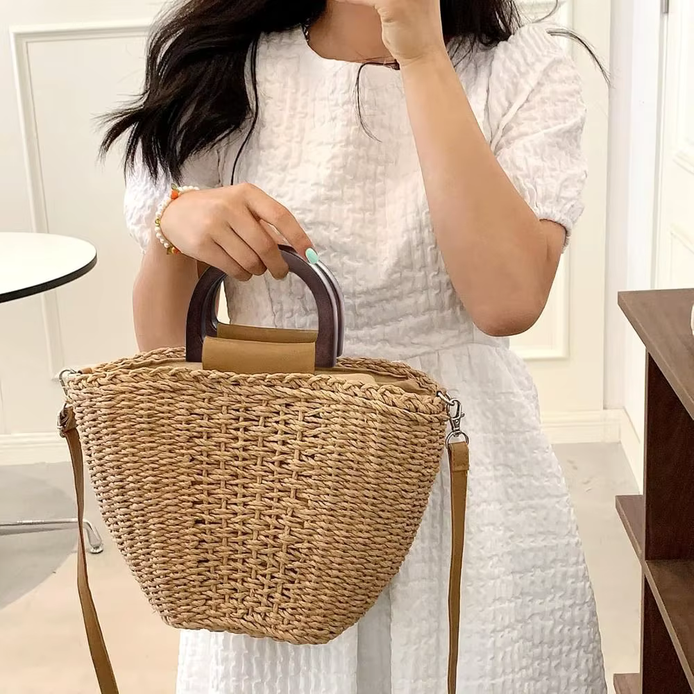 Nouvelles poignées de sac en bois en forme de D pour sacs DIY