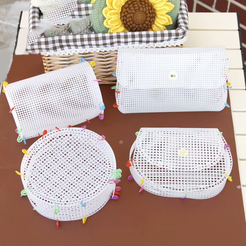 Kit de sac à main Transparent en toile plastique maille