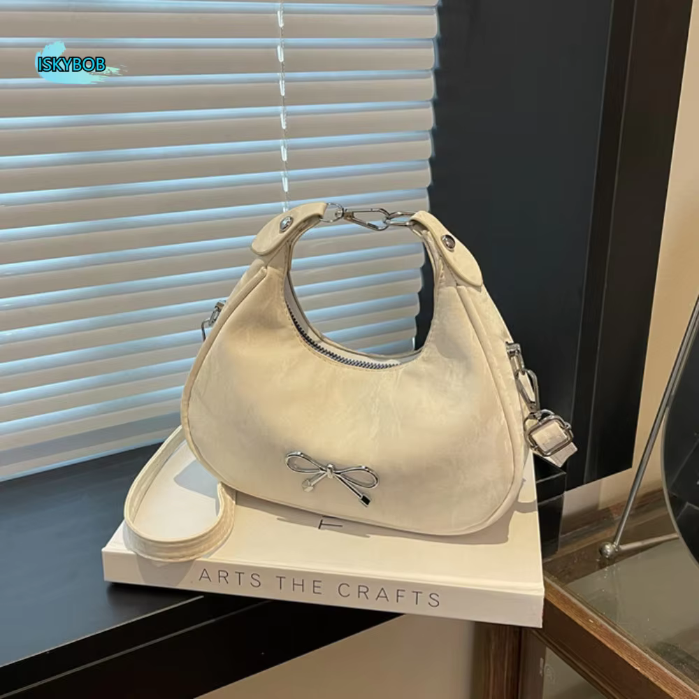 Sac à bandoulière élégant grande capacité avec nœud
