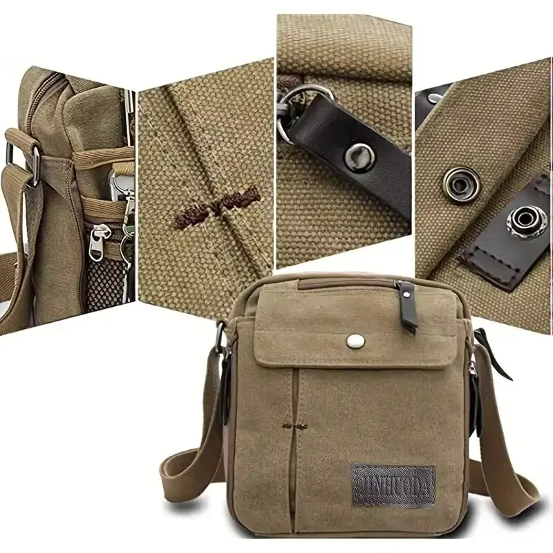 Sac carré au design vintage