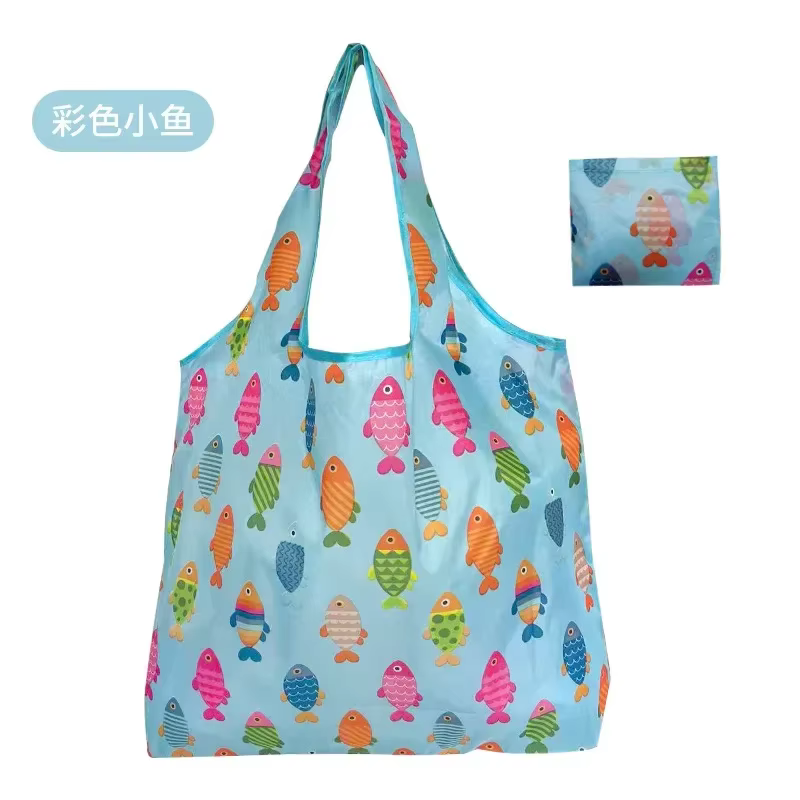 Grande taille en Nylon grand fourre-tout ECO réutilisable Polyester Portable épaule femmes sacs à main pochette pliante sac à provisions pliable