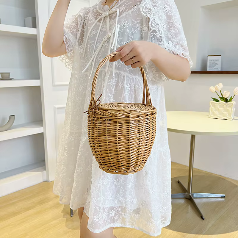 Sac panier en osier pour femmes