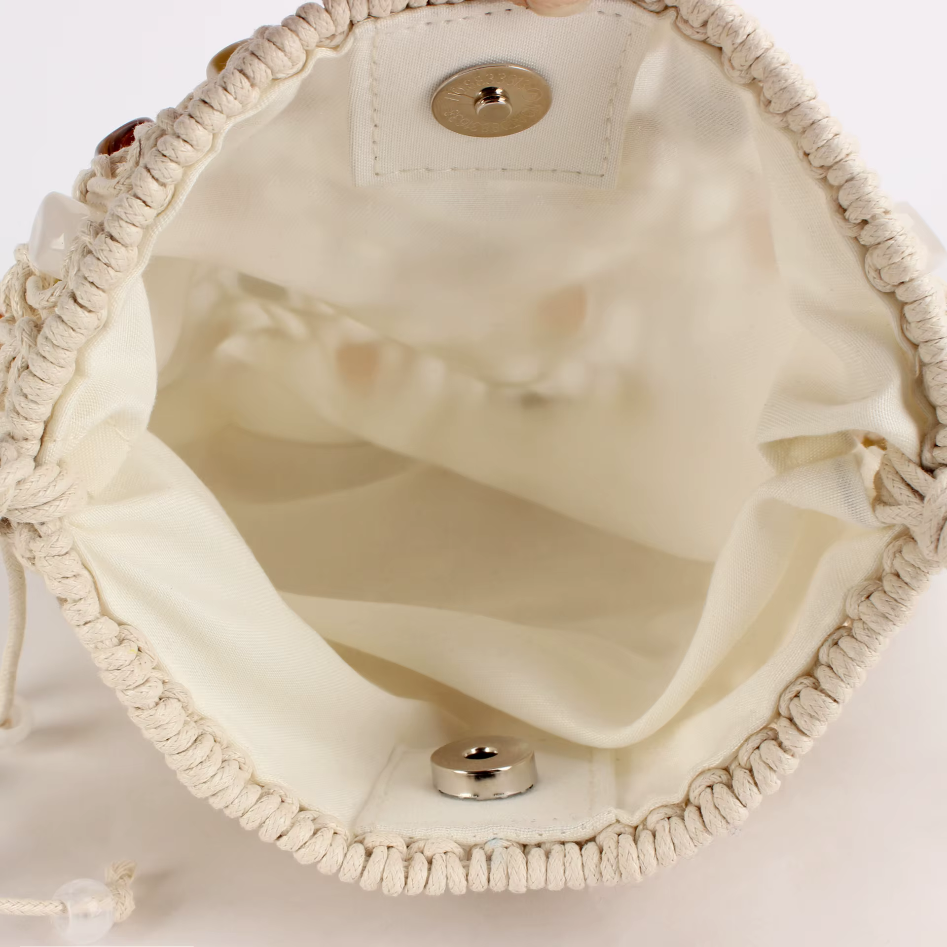 Sac à bandoulière perlé à pompons