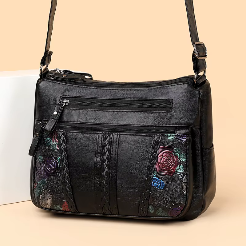 Sac à bandoulière en peau de mouton pour femmes