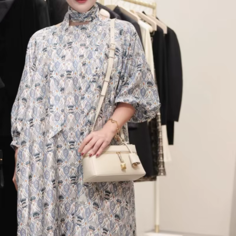 Sac à cosmétiques en cuir style vintage