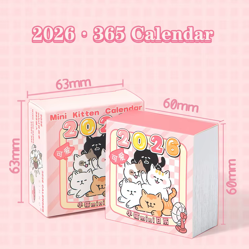 Mini calendrier planificateur quotidien 365 jours