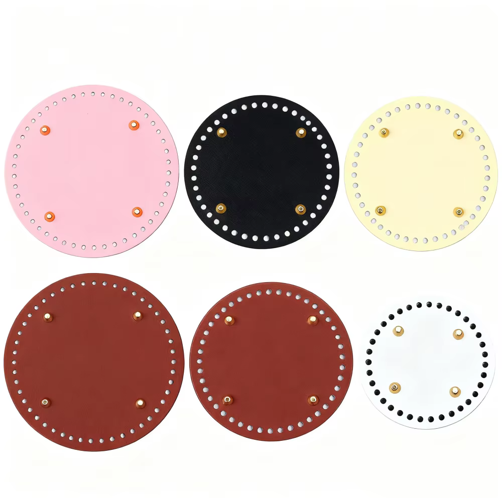 12 /15 /18cm sac rond bas Shaper Rivets sac Crochet tissé à la main bricolage pour coussin fait