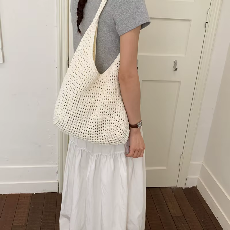 Sac fourre-tout en crochet pour femme