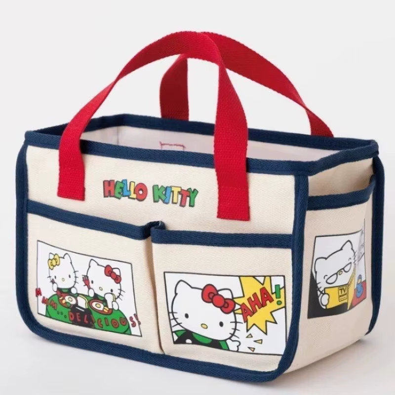 Sac à main Kawaii Hello Kitty mignon en toile de dessin animé