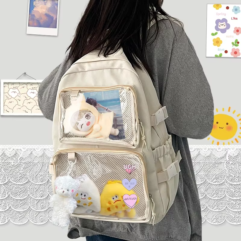 Japonais Kawaii Itabag femmes nouveau 2026 sac à dos Transparent