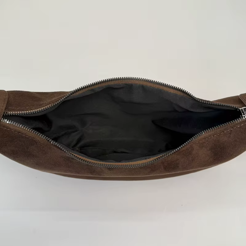 LEFTSIDE rétro Faux daim léopard sac de selle 2025 sac à bandoulière tendance mode sacs