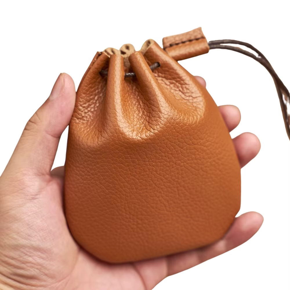 Porte-monnaie en cuir véritable pour hommes et femmes