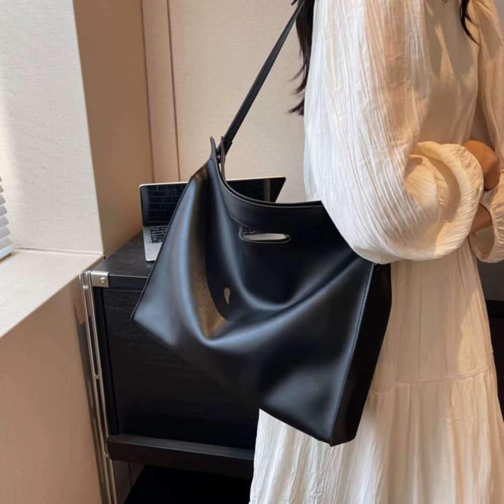 Sac fourre-tout élégant en PU pour documents de bureau