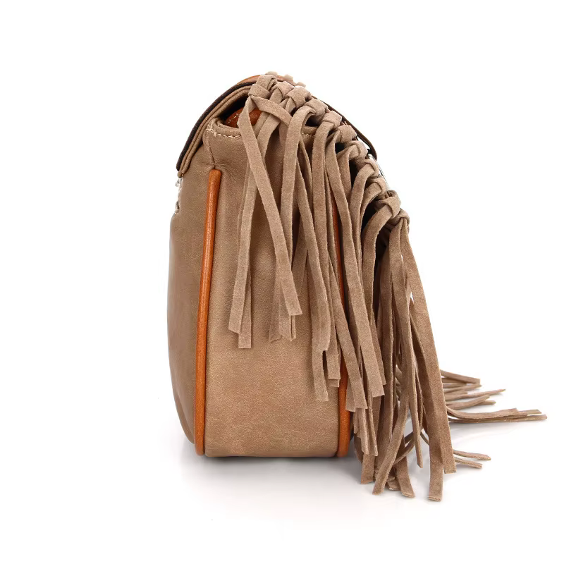 Sac à bandoulière à pompon pour femme