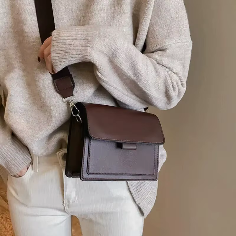 Sac à bandoulière en cuir PU pour femmes