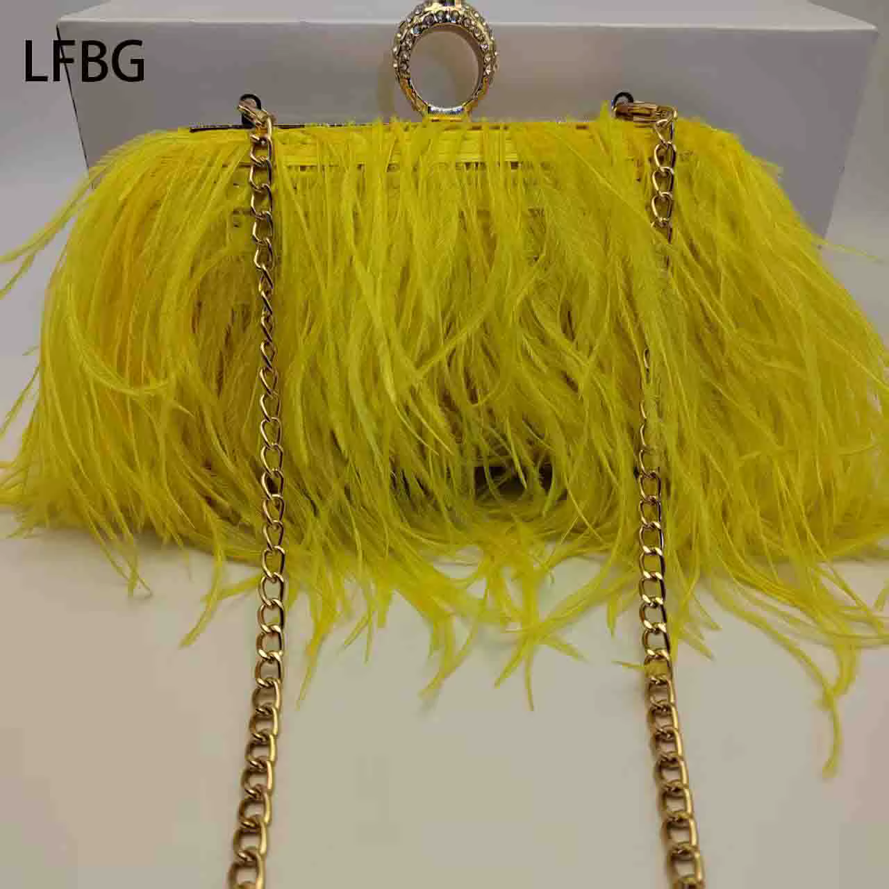 2025 pochette jaune sac à main de mariage