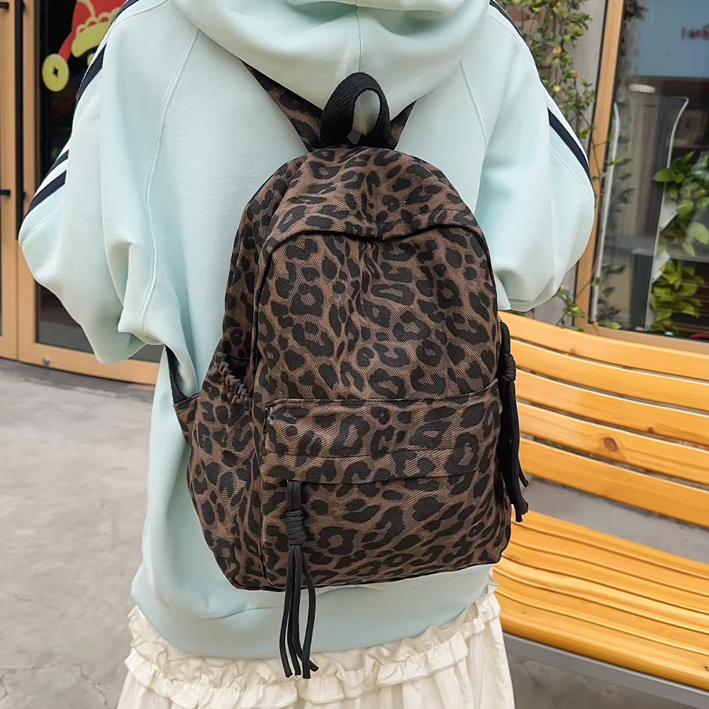 Nouveau sac à dos imprimé léopard à la mode pour femmes