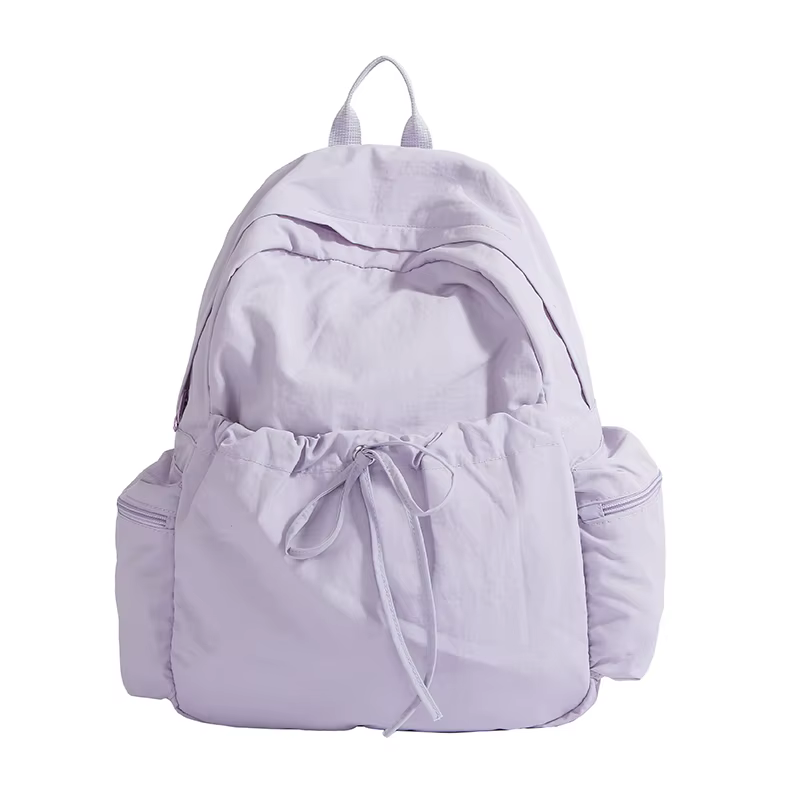 Sac à dos léger en nylon lavande pour femme