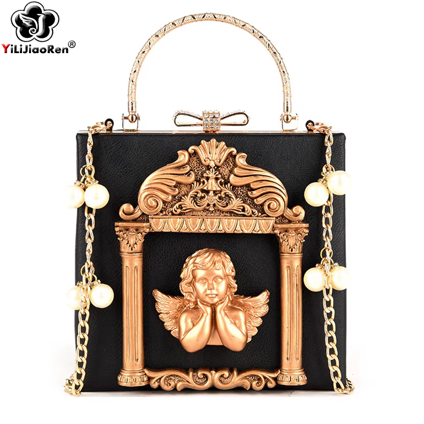 Luxe ange femme sacs à Main mode perle femmes Sac bandoulière marque en cuir