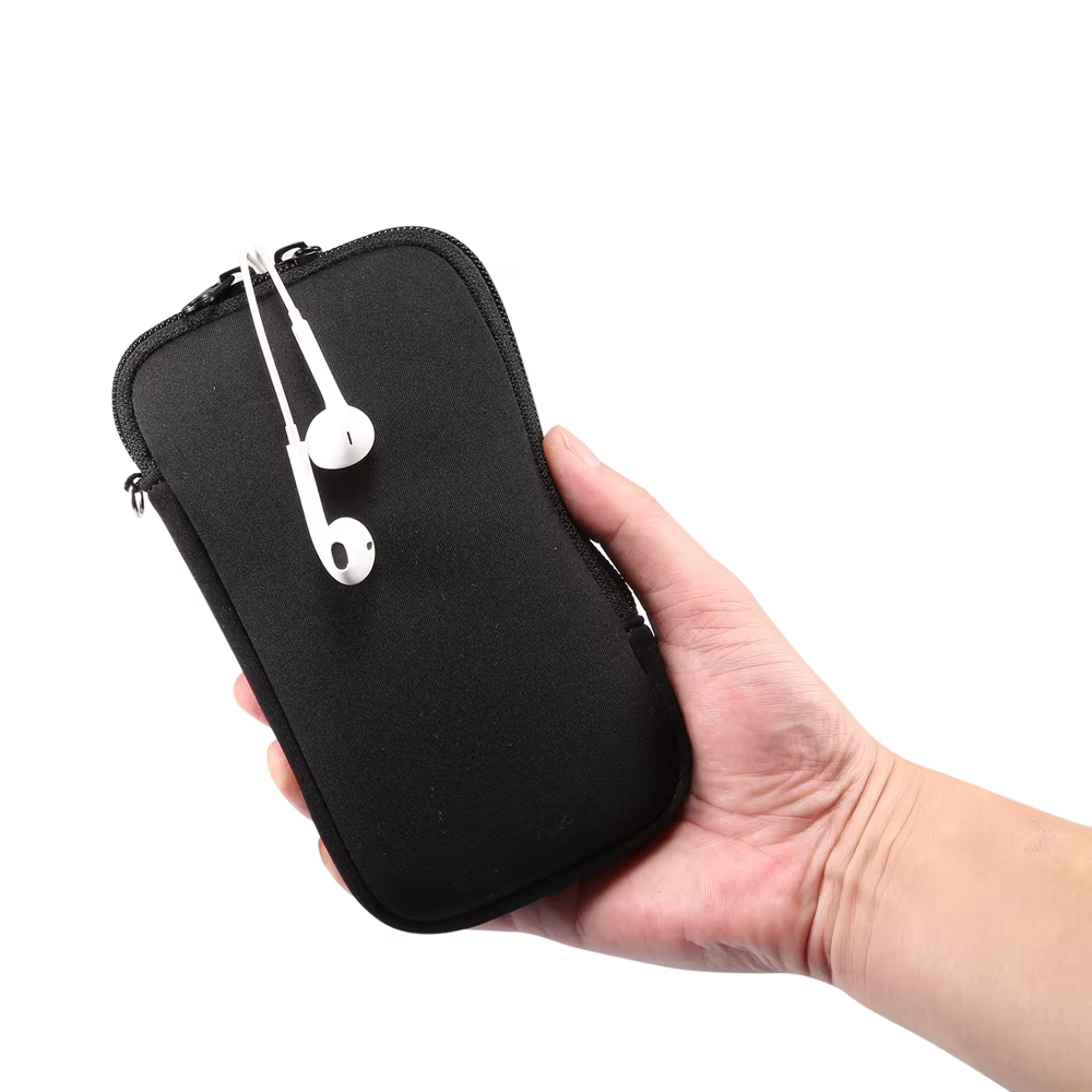 Sac universel en néoprène à fermeture éclair pour téléphone portable