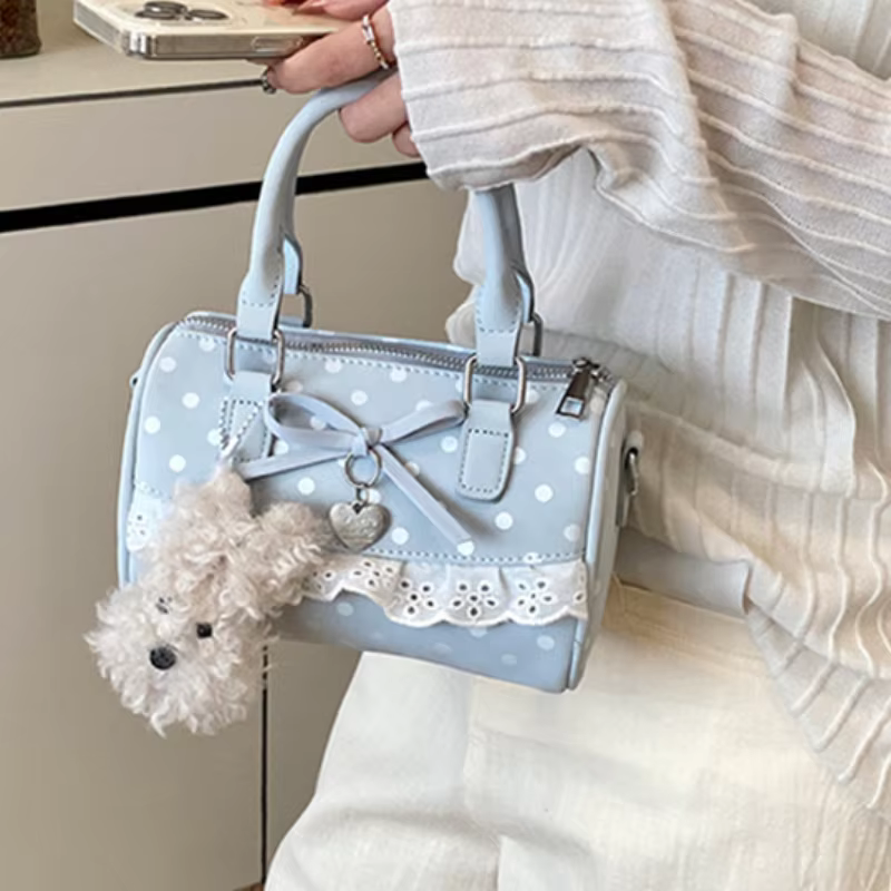 Sac bandoulière Lolita à pois pour femme