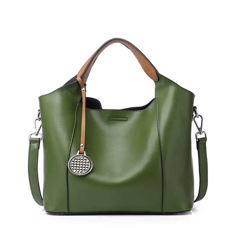 Sac à main en cuir de vachette pour femme, sac à bandoulière unique, mode 2025