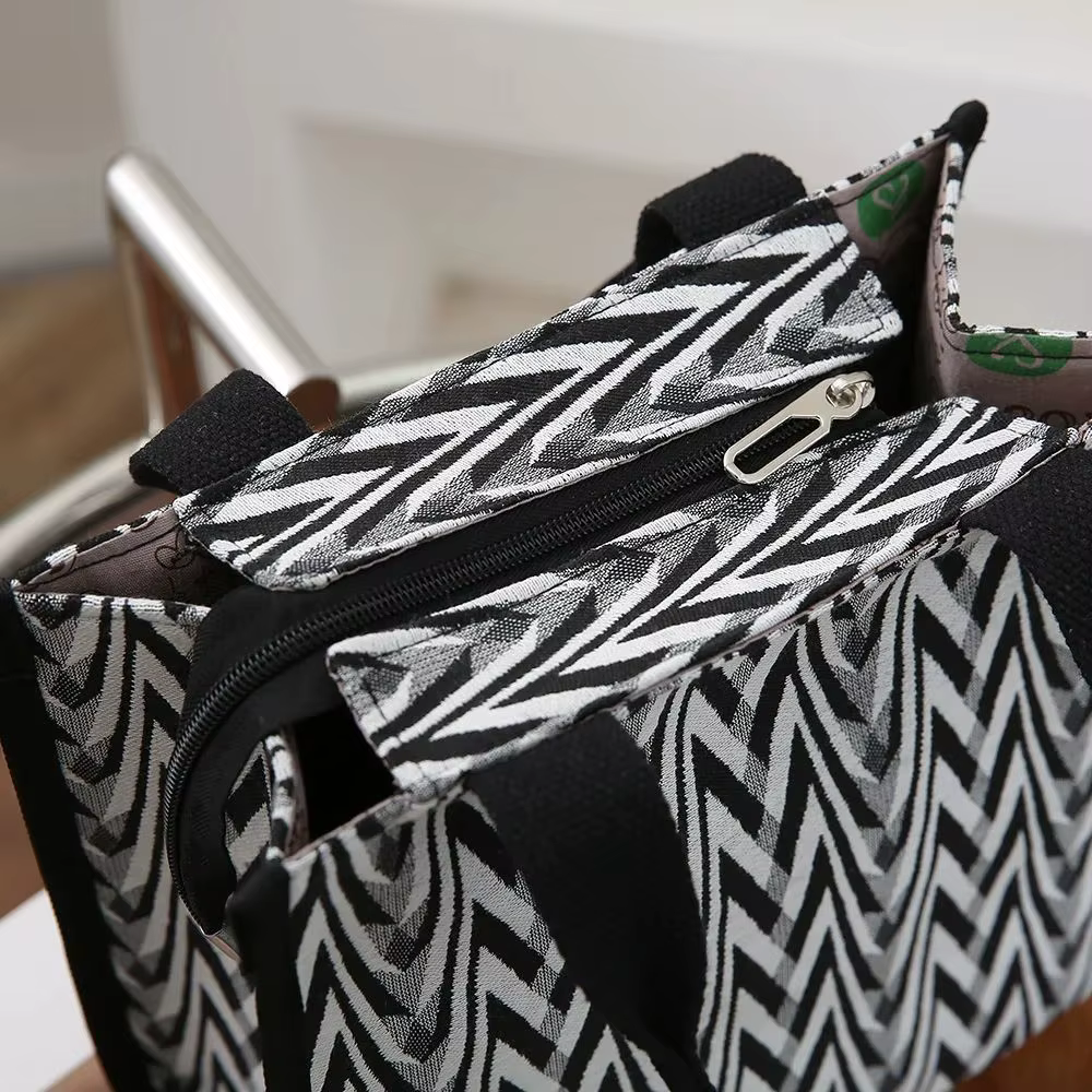 Sac fourre-tout en toile à motif Chevron