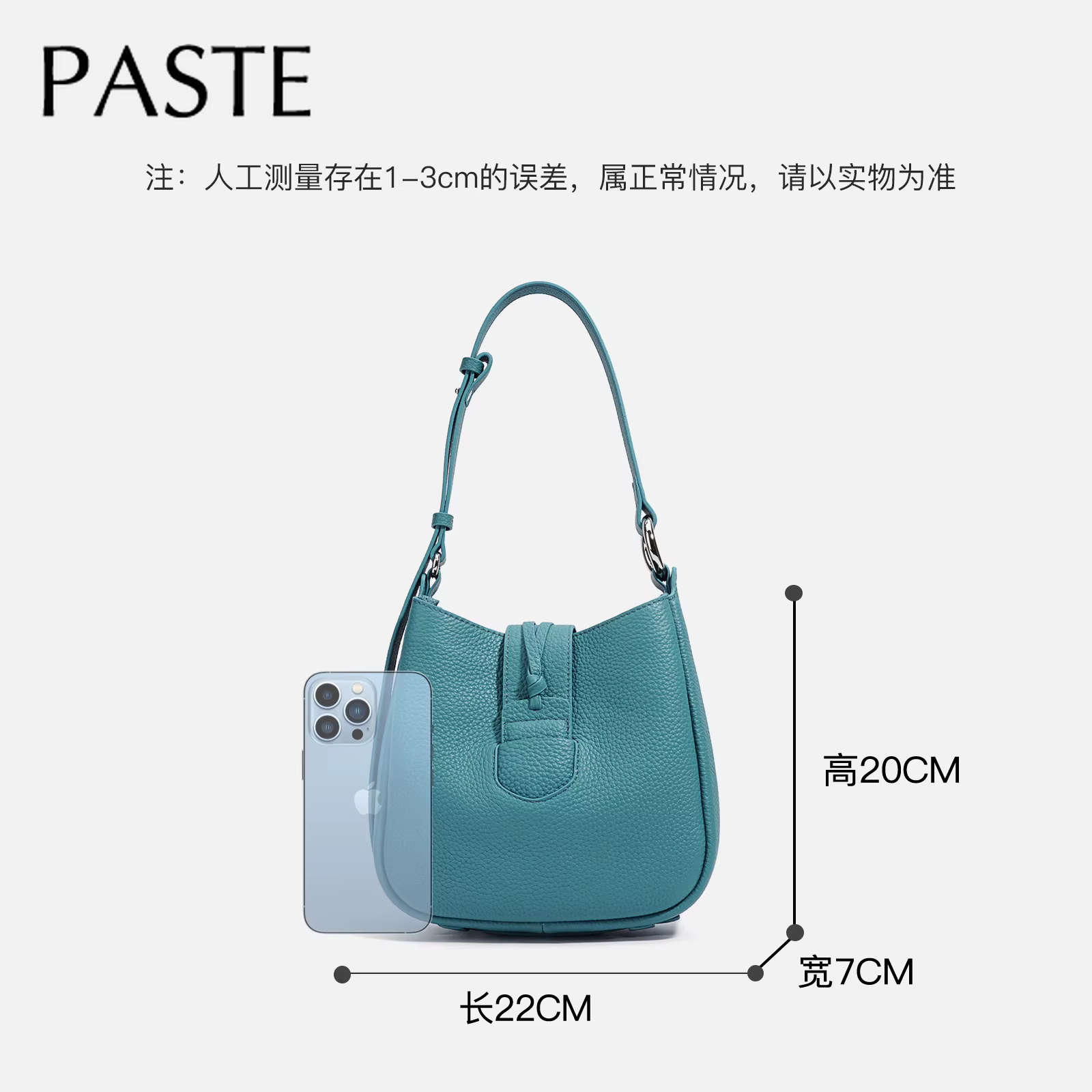 Krean Style facile poignée réglable seau fourre-tout couleur vert bleu 100% cuir de vache pleine fleur femmes sac à bandoulière livraison directe