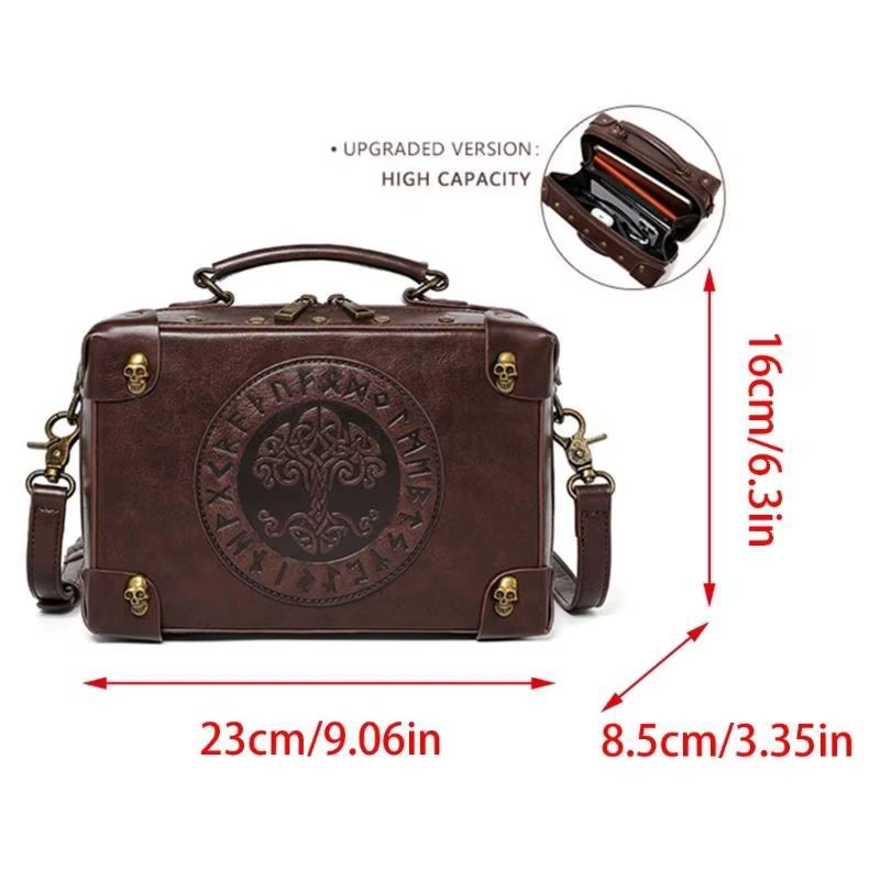 39BB – messager en Pu, porte-documents Vintage