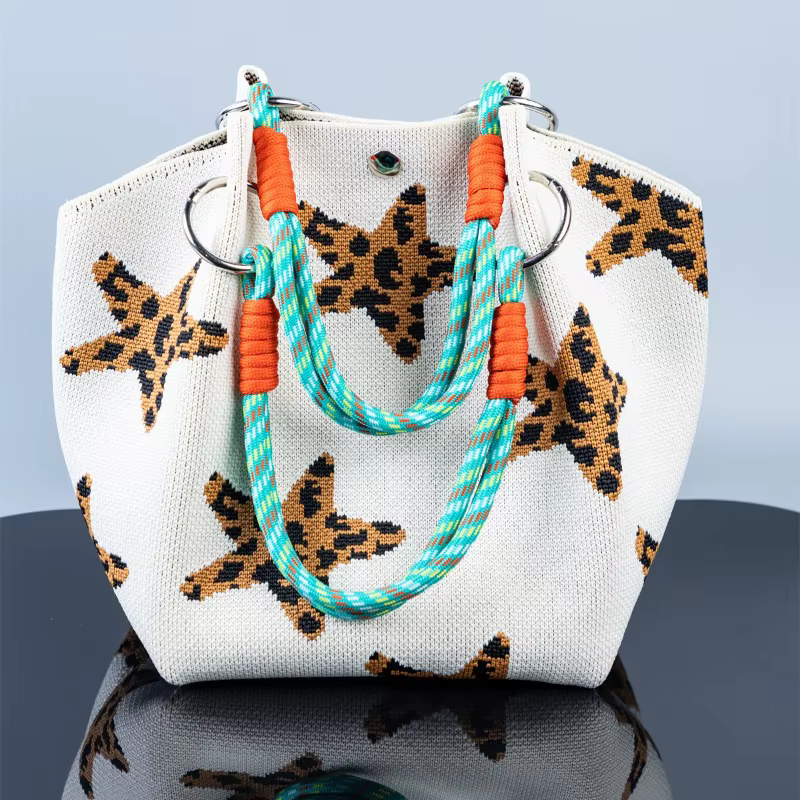 Sac à main rétro tricoté