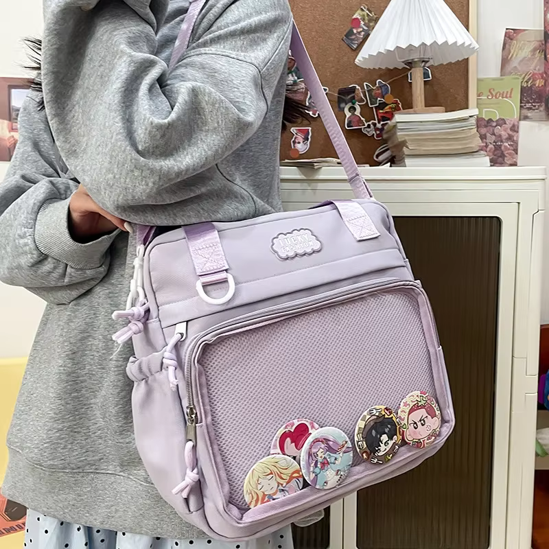 Sac à bandoulière Style Preppy japonais Y2K