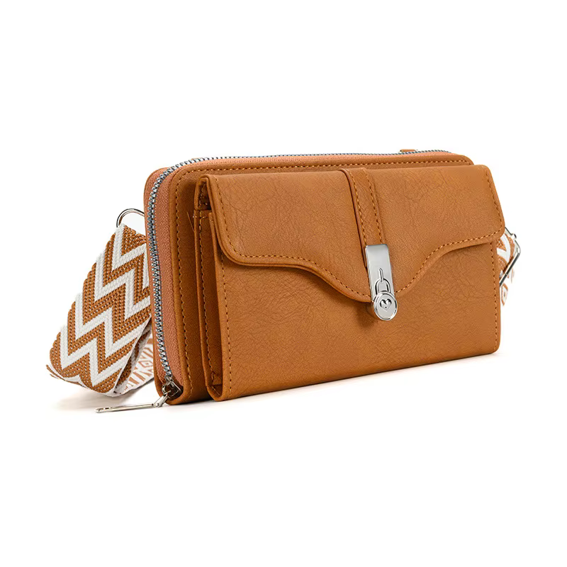 Mode femmes sac à bandoulière sacs à main en cuir PU rabat femme grande capacité large sangle Crossobdy
