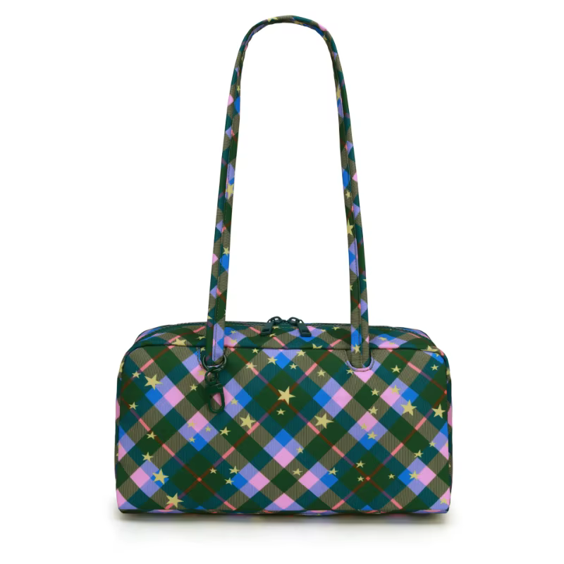 Sac à bandoulière en nylon à pois imprimé léopard