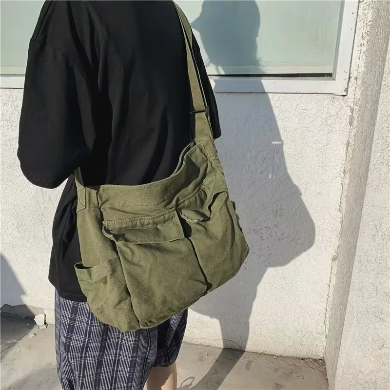 Sac à main en toile pour adolescentes et femmes