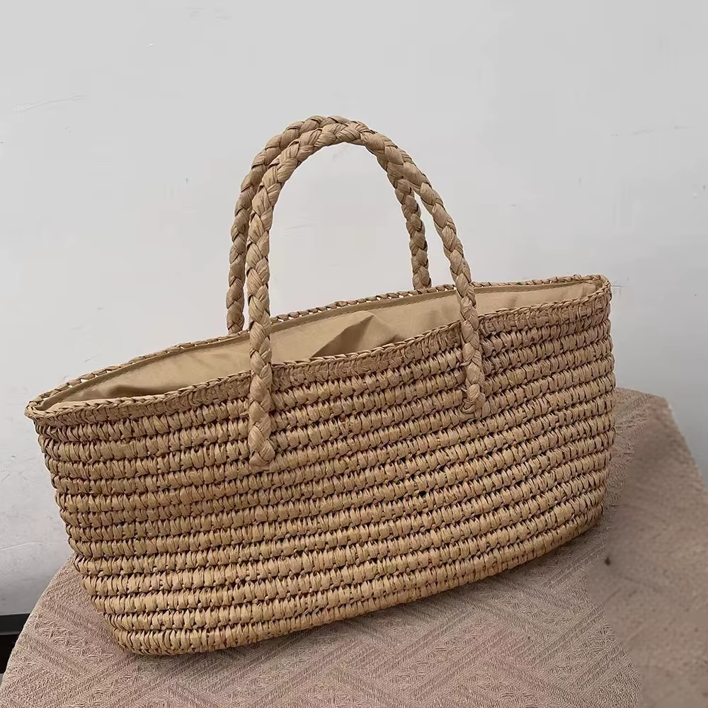 Sac de plage horizontal élégant avec cordon de serrage