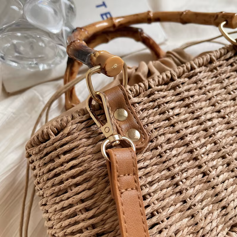 Tissu couleur unie sacs à bandoulière chaîne exquise haute beauté dames