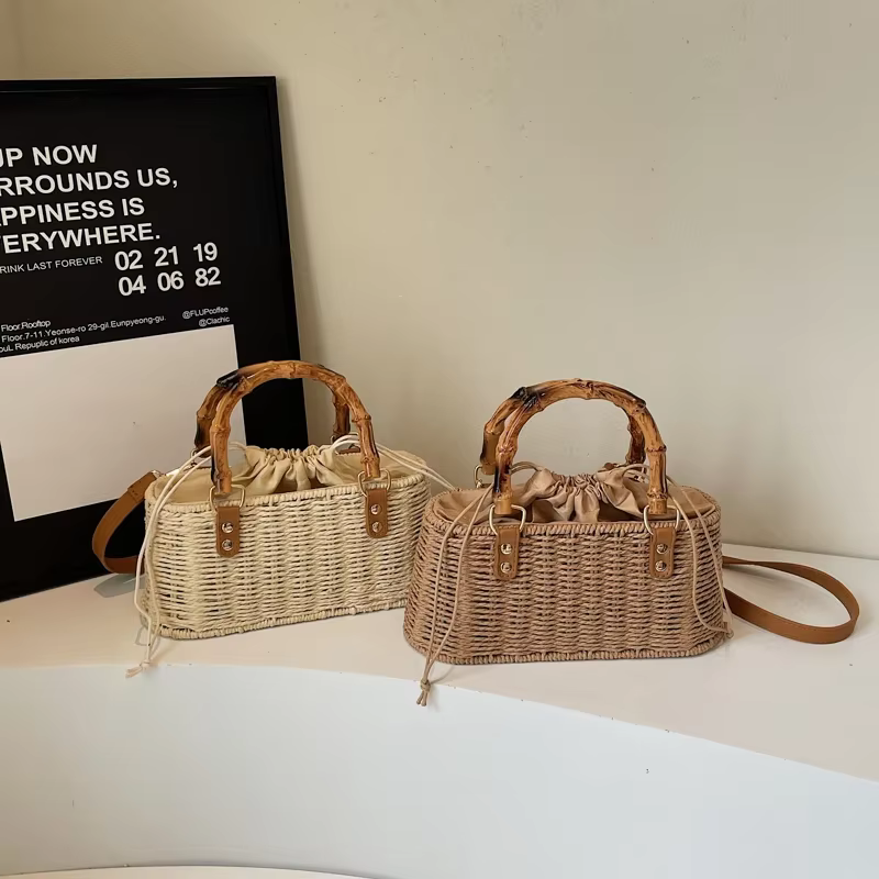Sacs à bandoulière en tissu uni pour jeunes