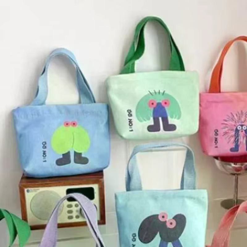 Sac à main en toile mini style coréen pour femmes