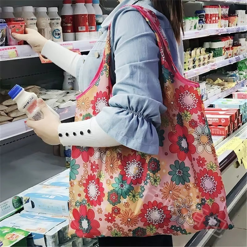 Sac de courses pliable écologique imprimé tendance