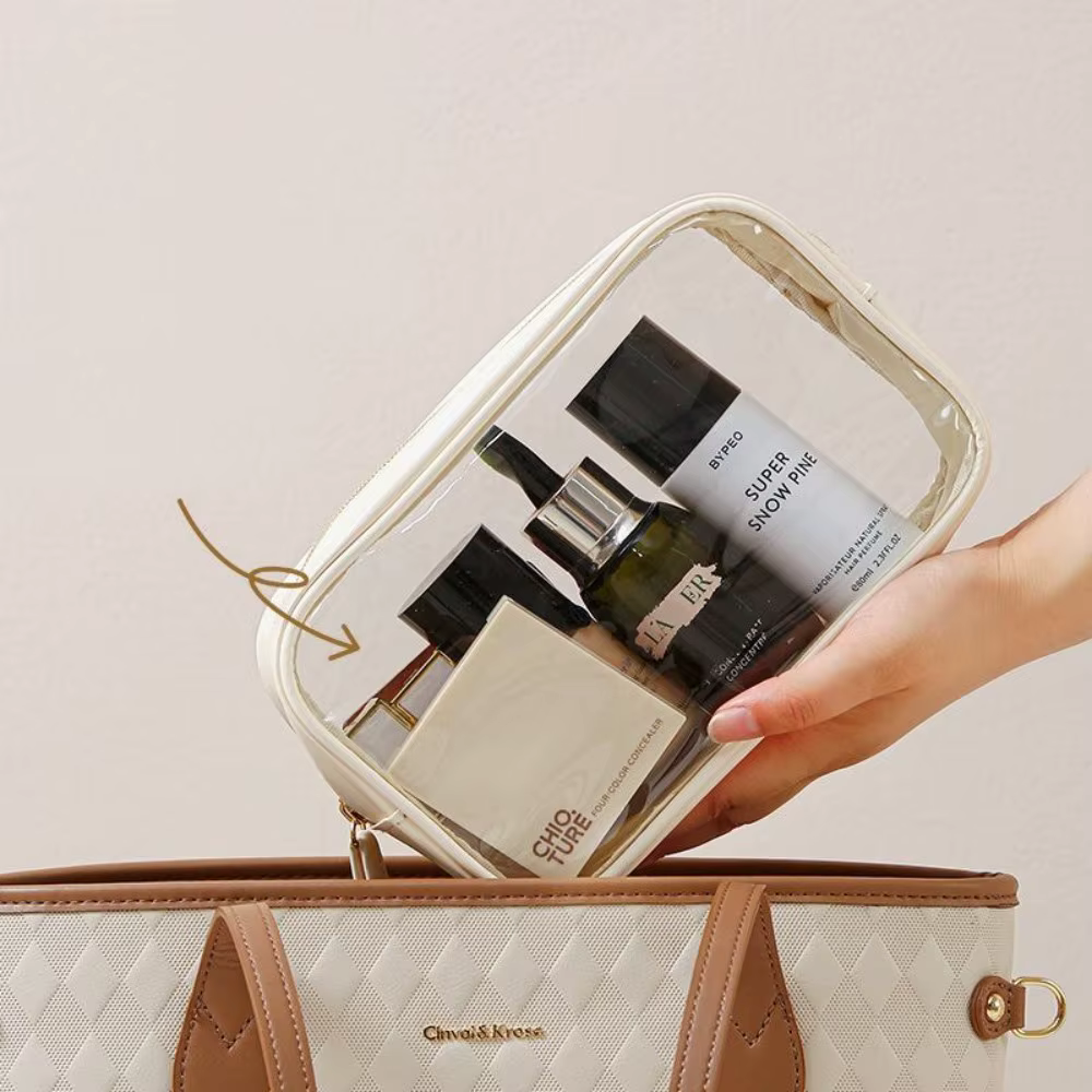 Sac de maquillage Transparent en PVC